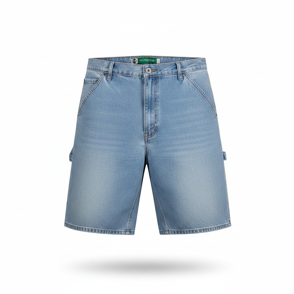 Levi's SilverTab Carpenter Denim Shorts Mens 38 Baggy Light‎ Wash Y2K Jorts